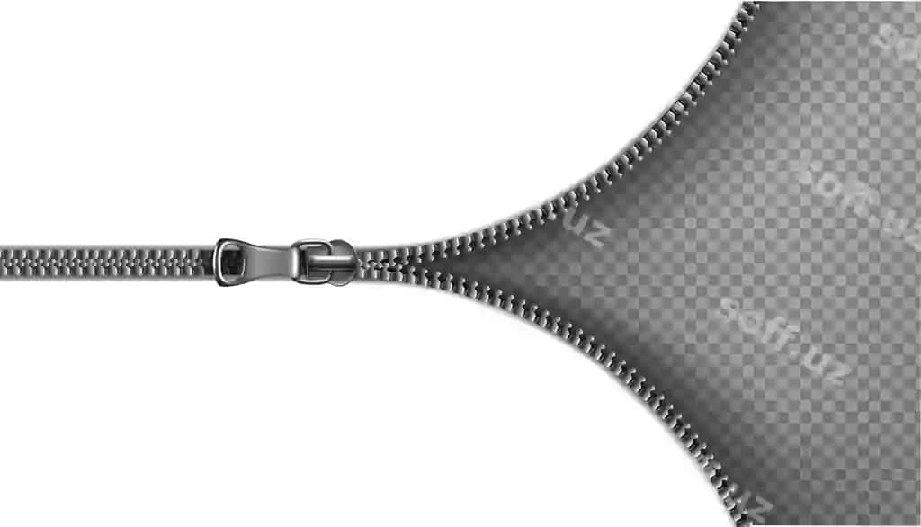 Ochiq zip fon illustratsiyasi shaffof fon | Zipper open background illustration transparent background