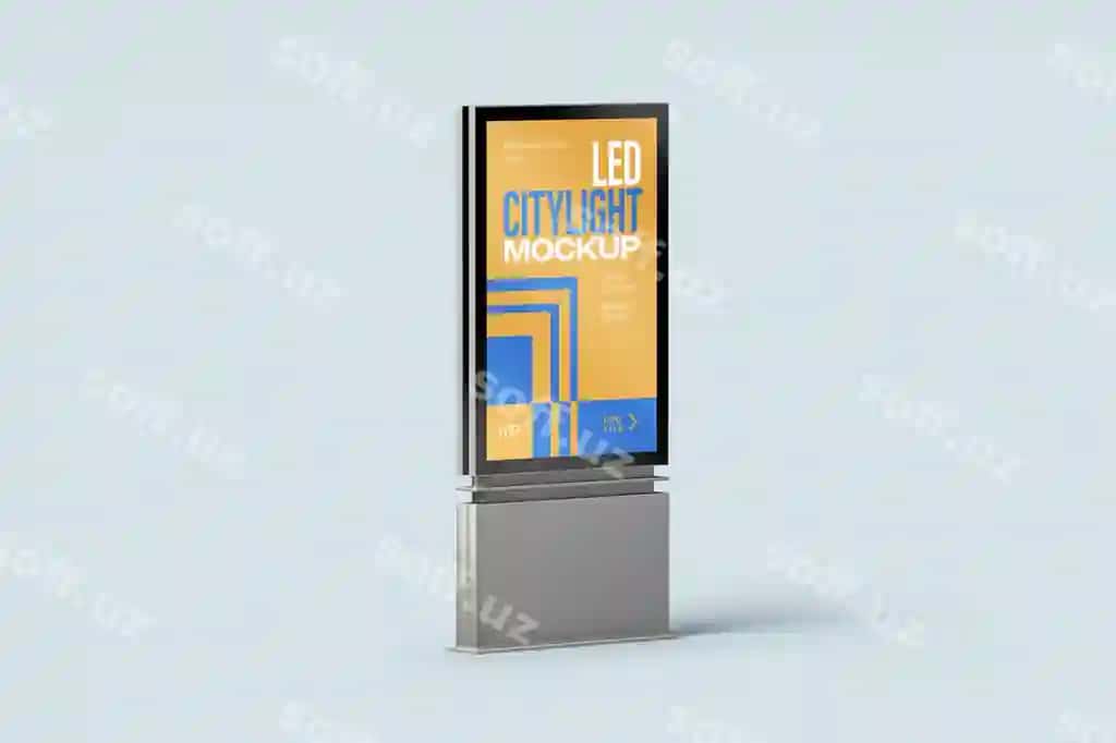 Led Citylight plakat namunasi | Led citylight poster mockup 2
