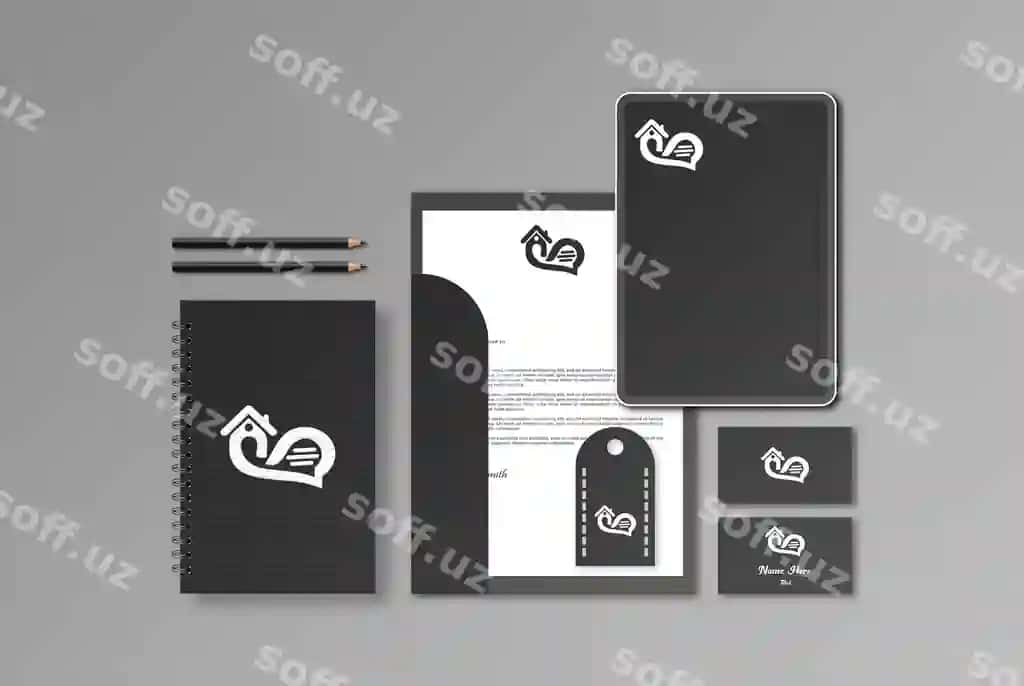 Qozonlik komplekti premium psd mockup | Stationery set premium psd mockup