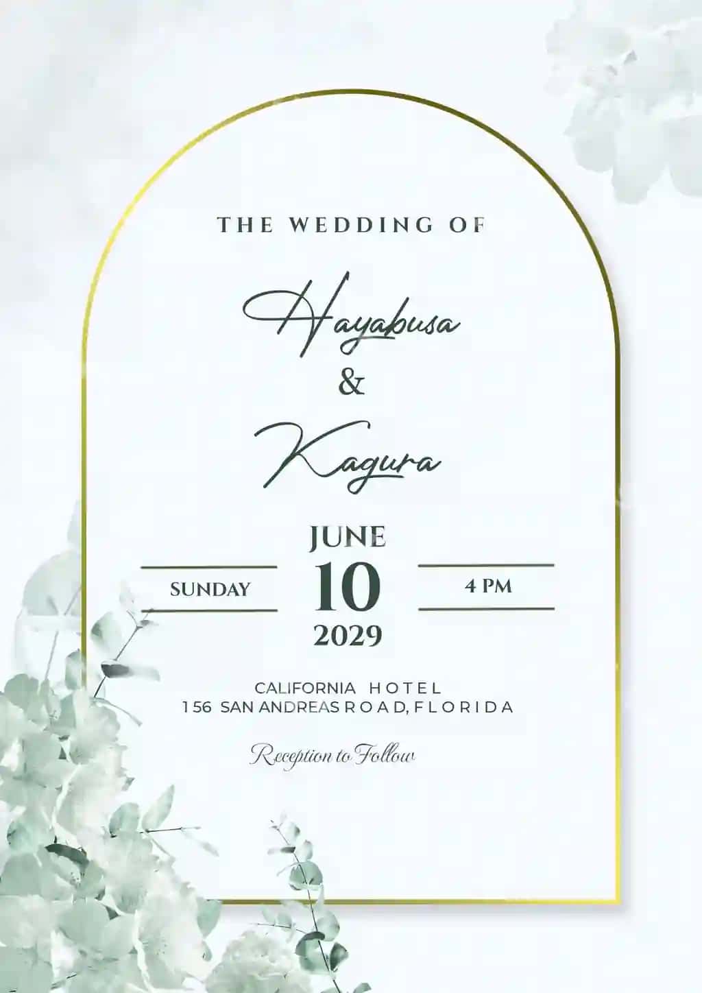 Watercolor turmeca taklif kartalari gullar bilan | Watercolor wedding invitation cards with flowers