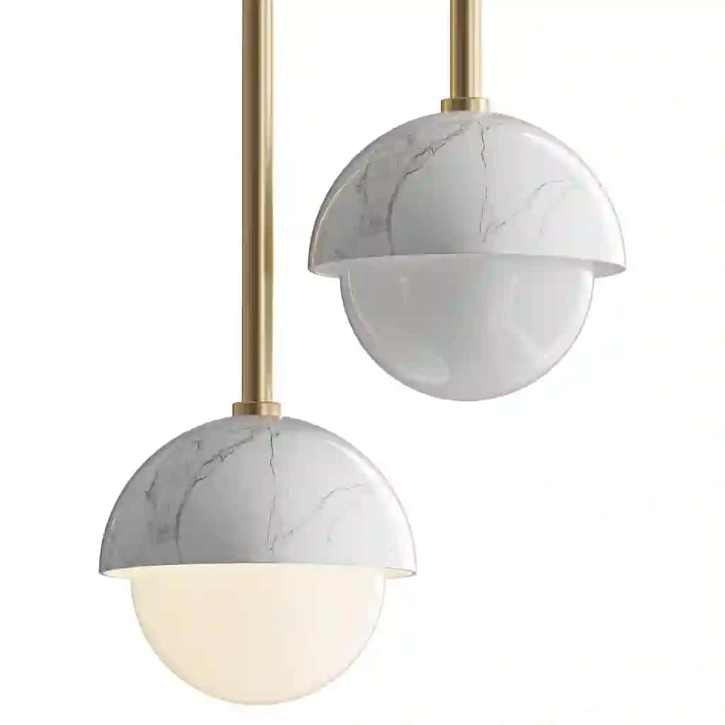 Polaris White Marble Pendant Lamp