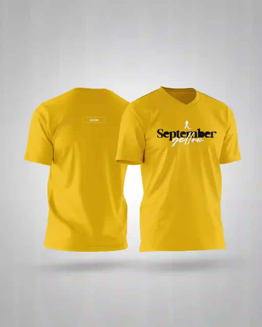 Sariq sentabr futbolka shabloni psd maketi tahrirlanadigan dizayn camiseta | Yellow september tshirt template psd mockup editable design camiseta