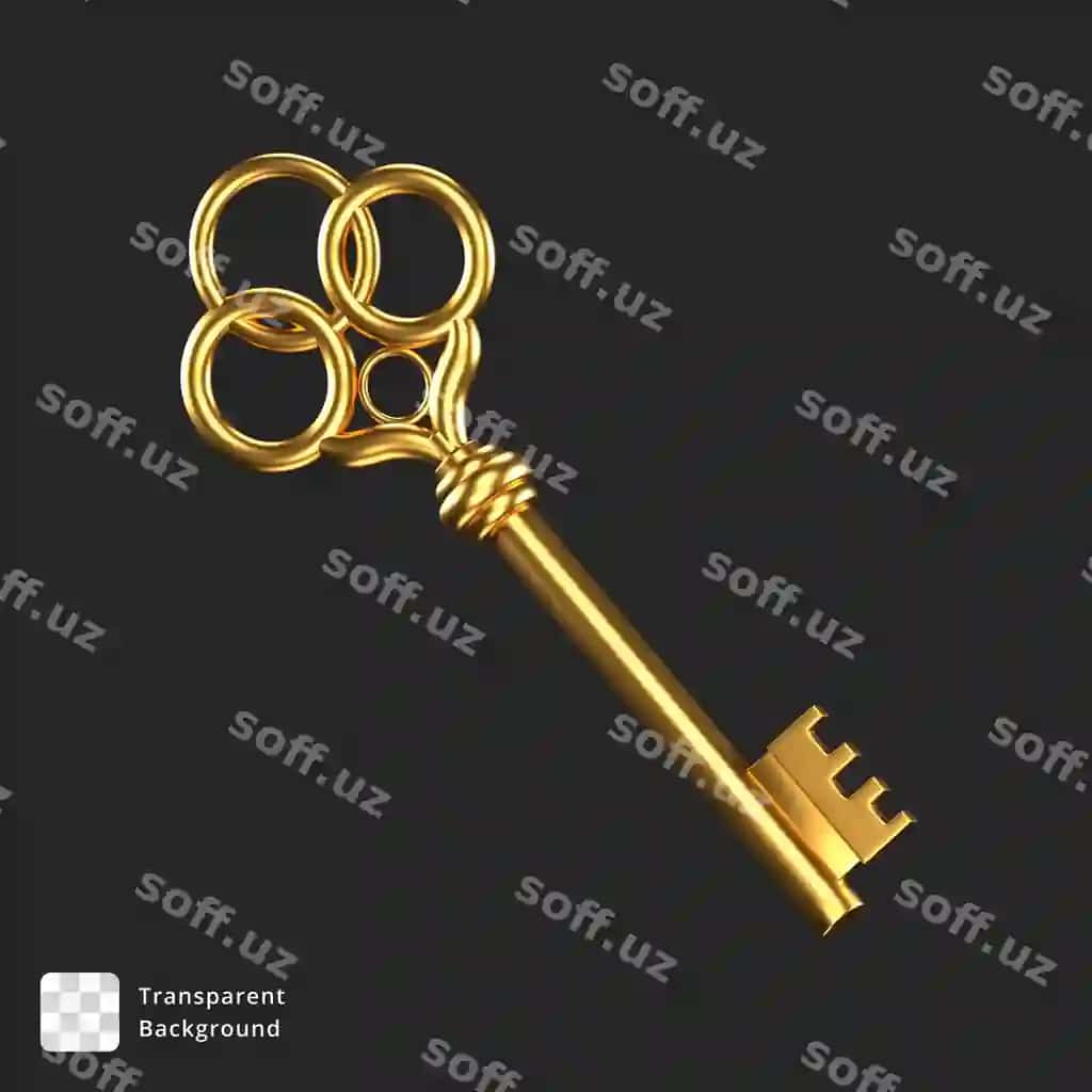 3d ikon special qizil qalam bilan ochiladi | 3d icon special golden key 2