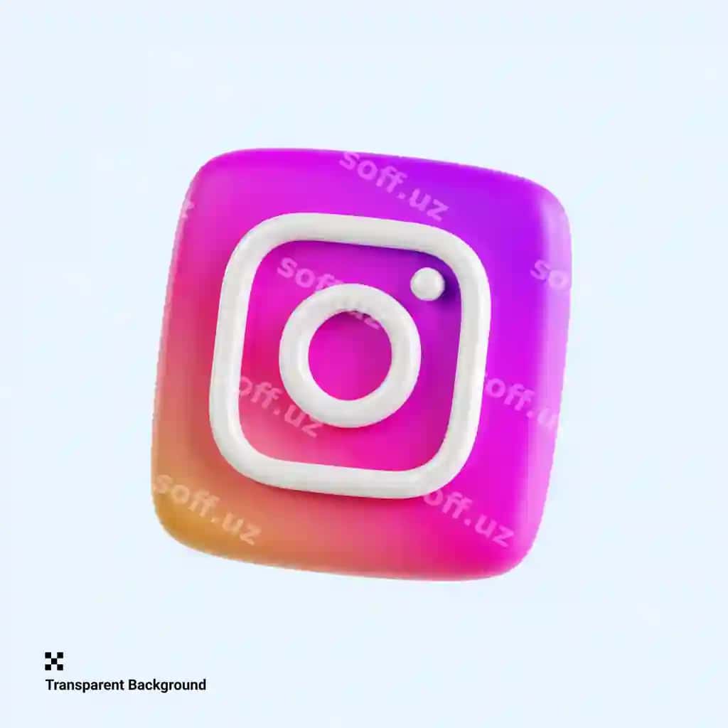 3d logo binofat Instagram | 3d logo vibrant instagram 2