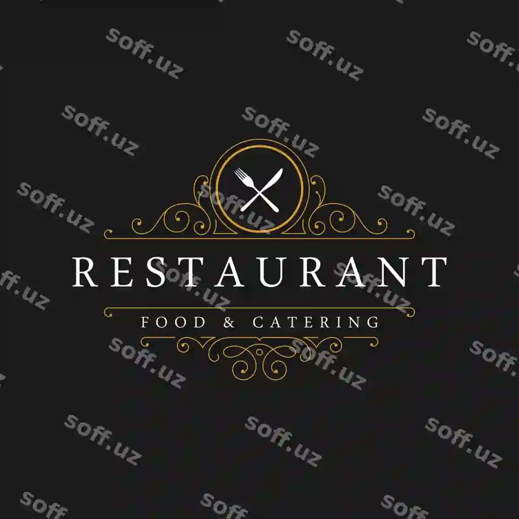 Retro restoran katering vintage logotip dizayni | Retro restaurant catering vintage logo design 2