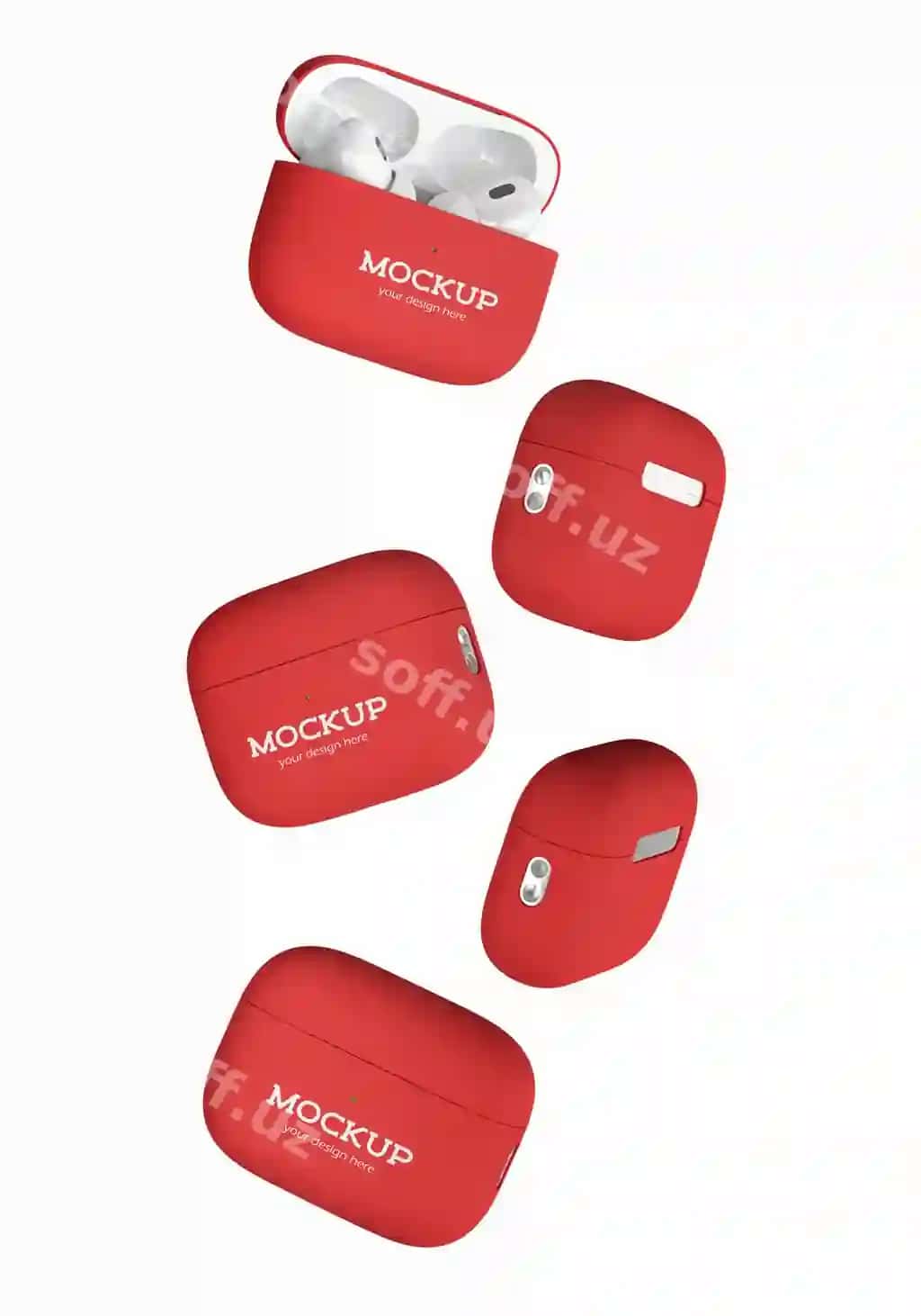 Saketa uchun model qutisi | Headphone case mockup 2