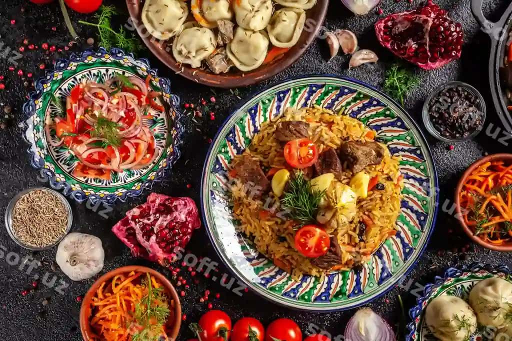 Milliy o'zbek palovi gosht bilan | National uzbek pilaf with meat 2