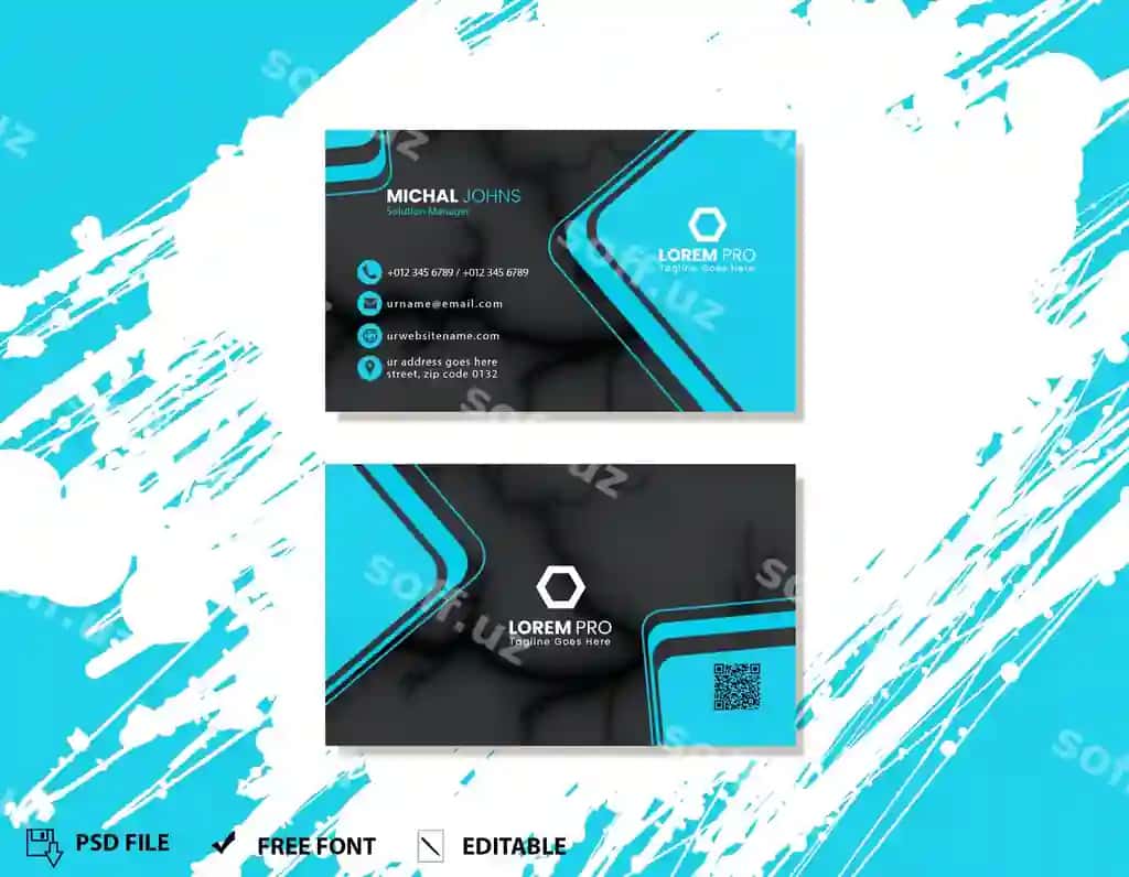 Diqqatga sabab bo'ladigan zamonaviy biznes karta | Eye catching modern business card