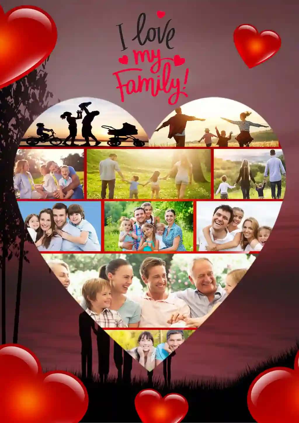 My family uchun PSD JPG formatda