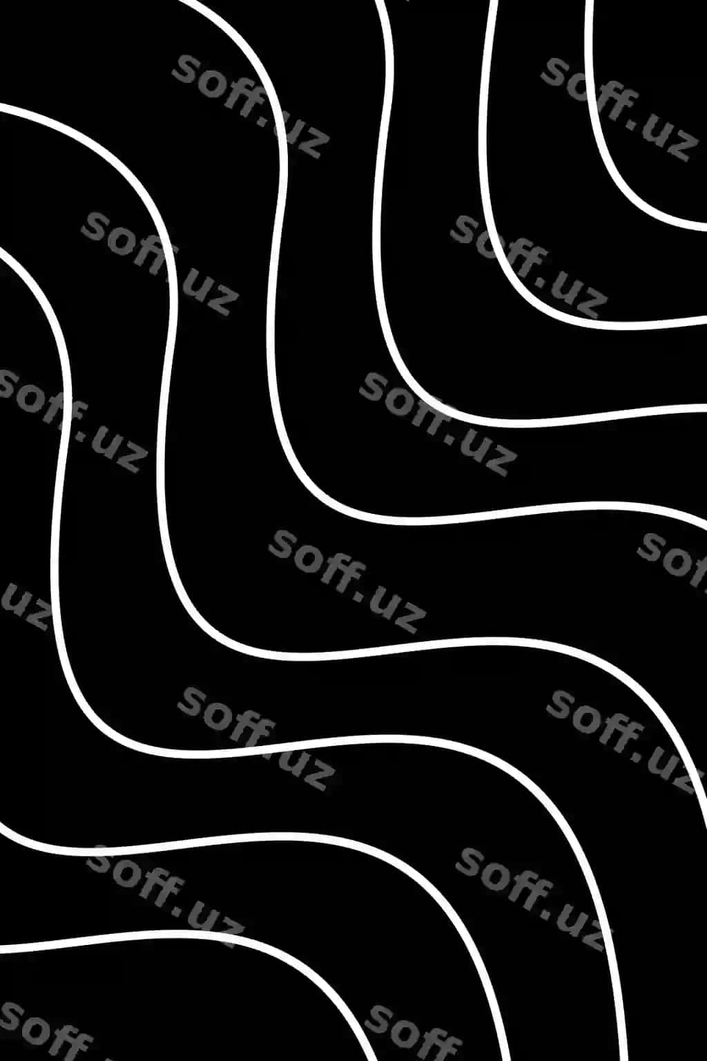 Vektor fonda egimli chiziqlar qora oq dizayn | Vector background wavy lines black white design