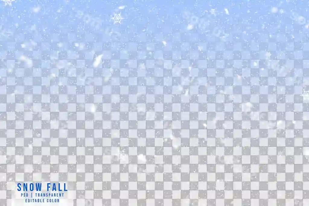 Qish qor tushish effekti ajraltirilgan shaffof orqa fonda | Winter snow falling effect isolated transparent background