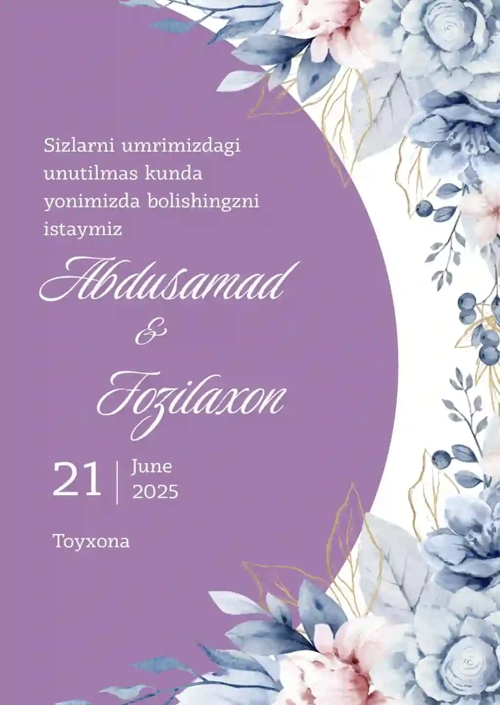 To'y Taklifnomasi