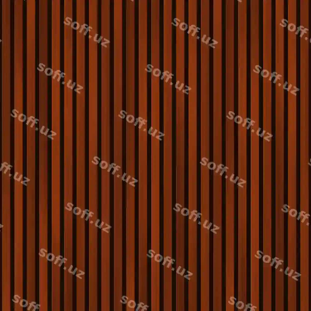 Vector yog'och paneli bezatilgan devor realistik yog'ochli qora qahvara rangli vertikal | Vector wood panel decorated wall realistic wooden dark brown vertical 2