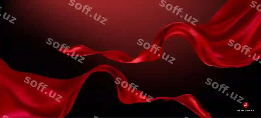 Abstrakt vektor parvoz dalg'a ipak mato orqa fonda katta ochildishi | Abstract vector flying wave silk fabric background grand opening 2