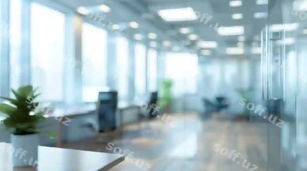 Ofis bulanmagan fon illustratsiyasi AI tomonidan yaratilgan | Office blurred background illustration generated by ai 2