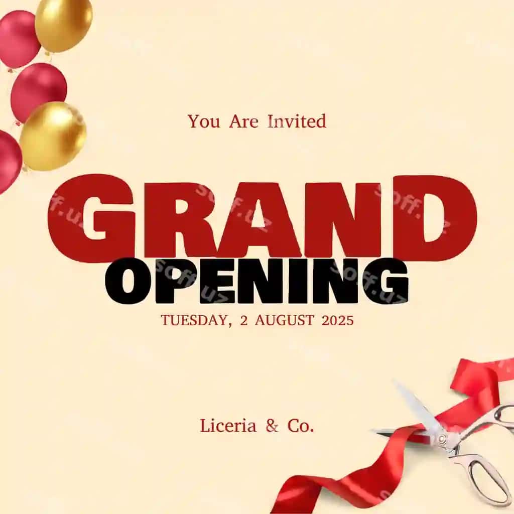 Katta ochiqish do'kon muassasasi taklivnoma flayeri | Grand opening shop institution invitation card flayer