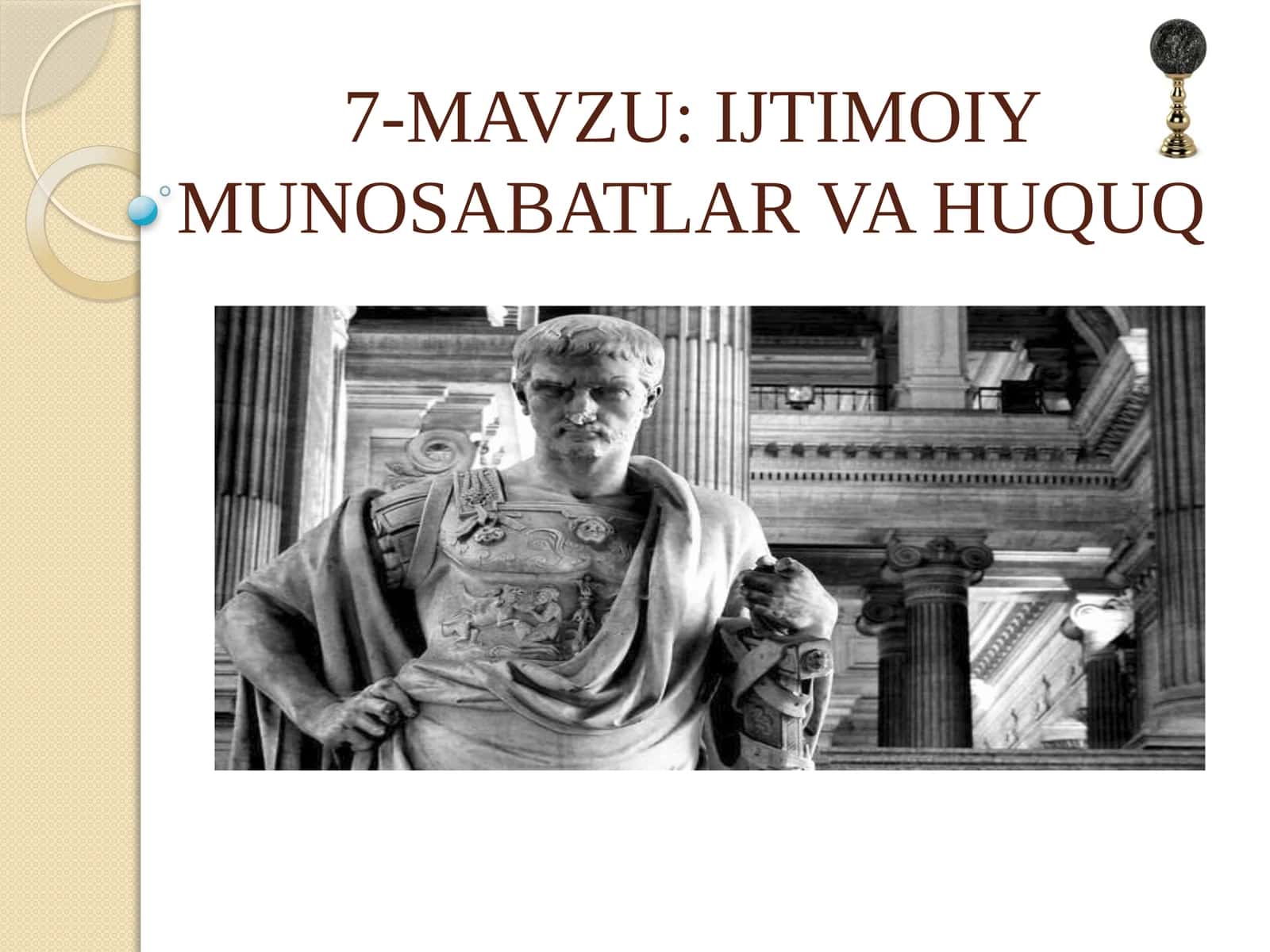 IJTIMOIY MUNOSABATLAR VA HUQUQ