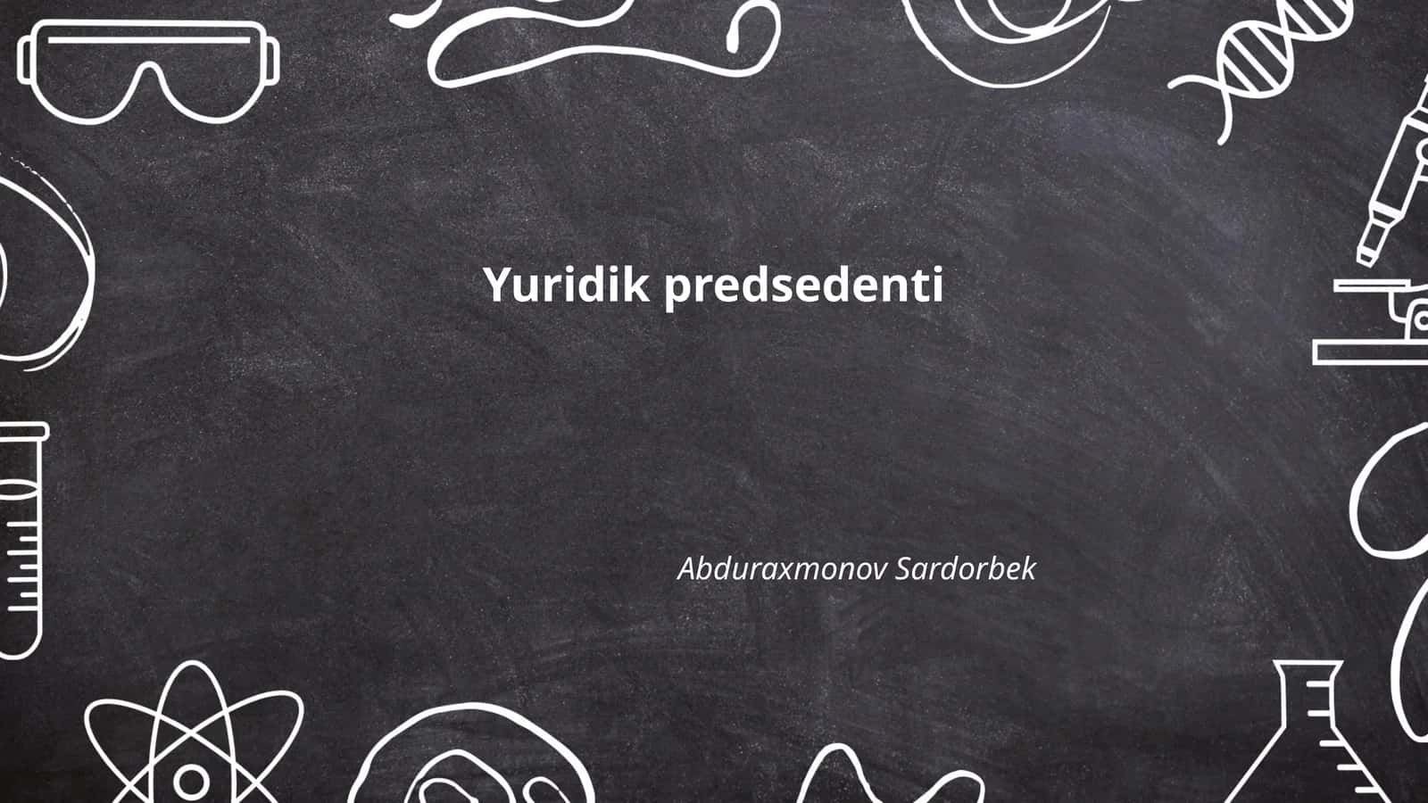 Yuridik predsedenti