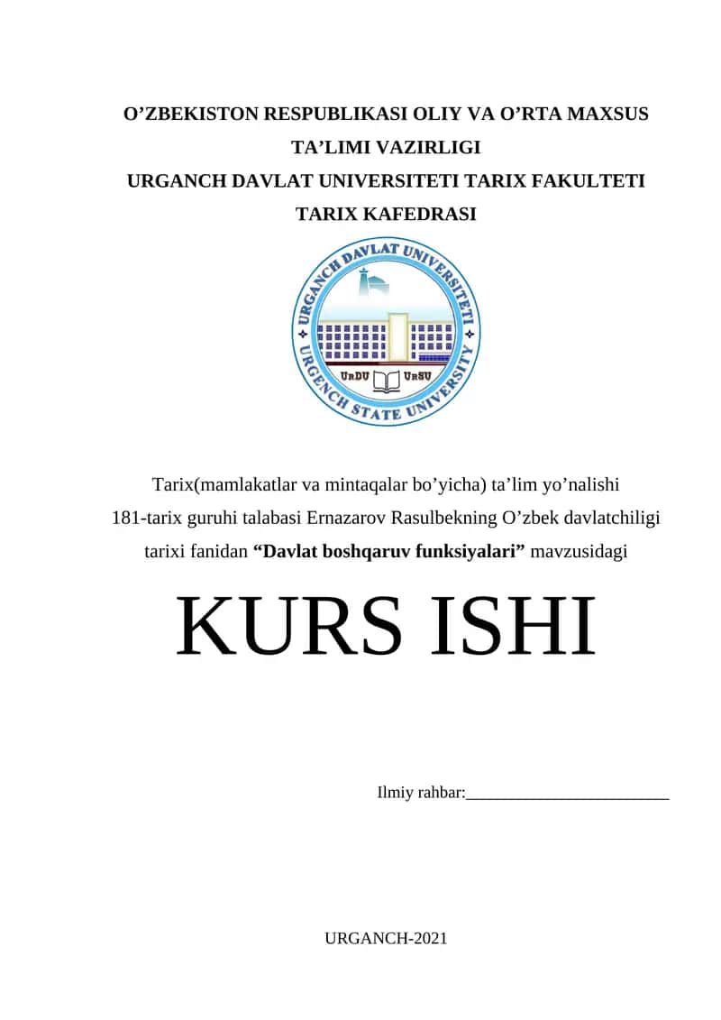 Davlat boshqaruv funksiyalari