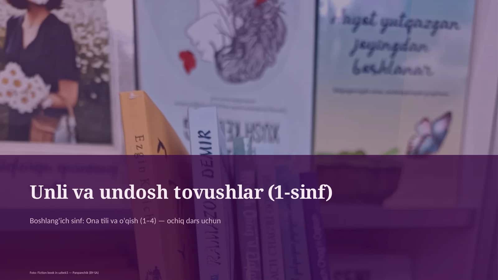 Unli va undosh tovushlar (1-sinf)