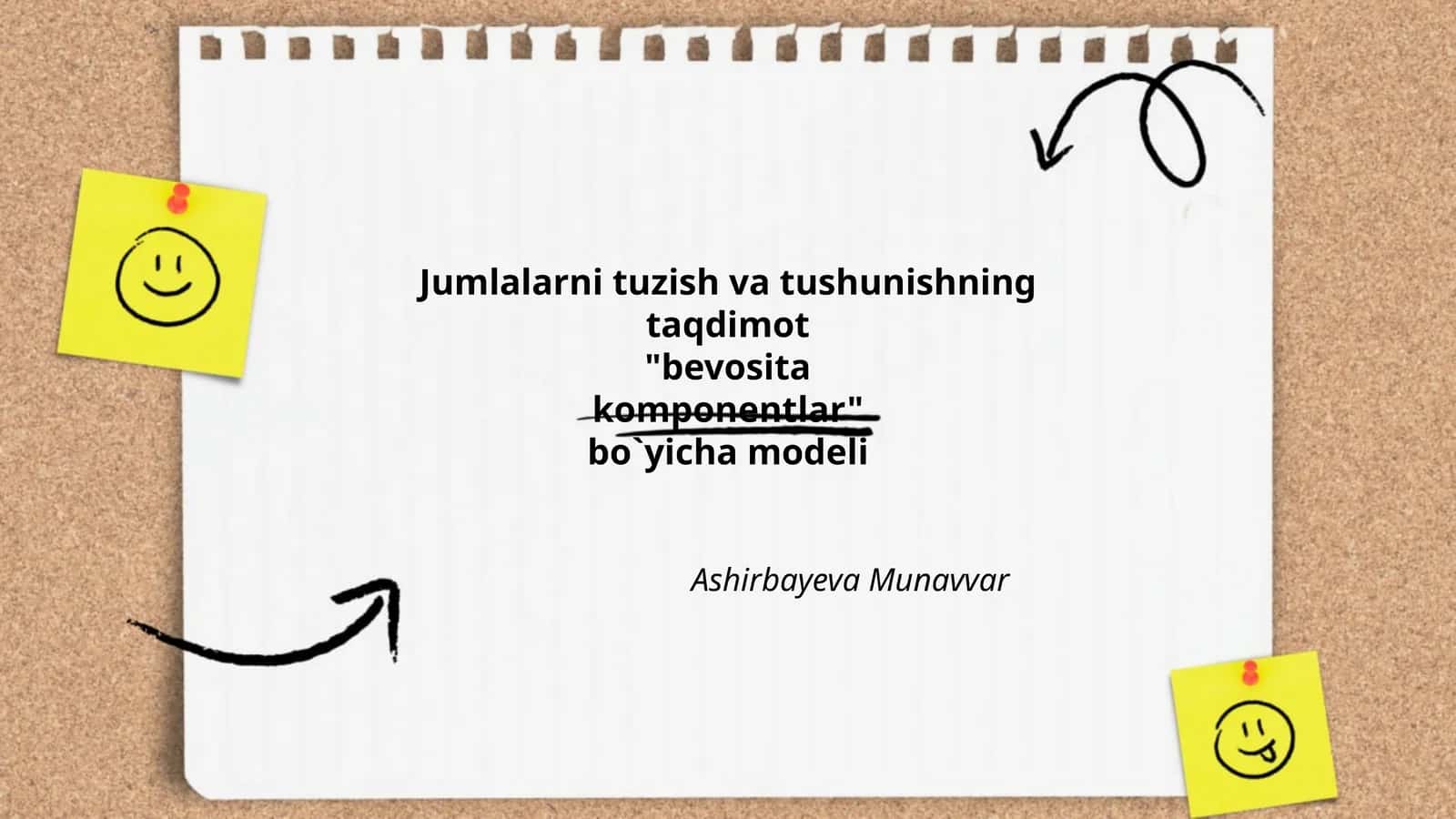 Bevosita komponentlar modeli