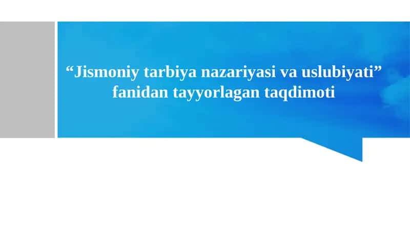 Egiluvchanlik va uni tarbiyalashning uslubiy asoslari