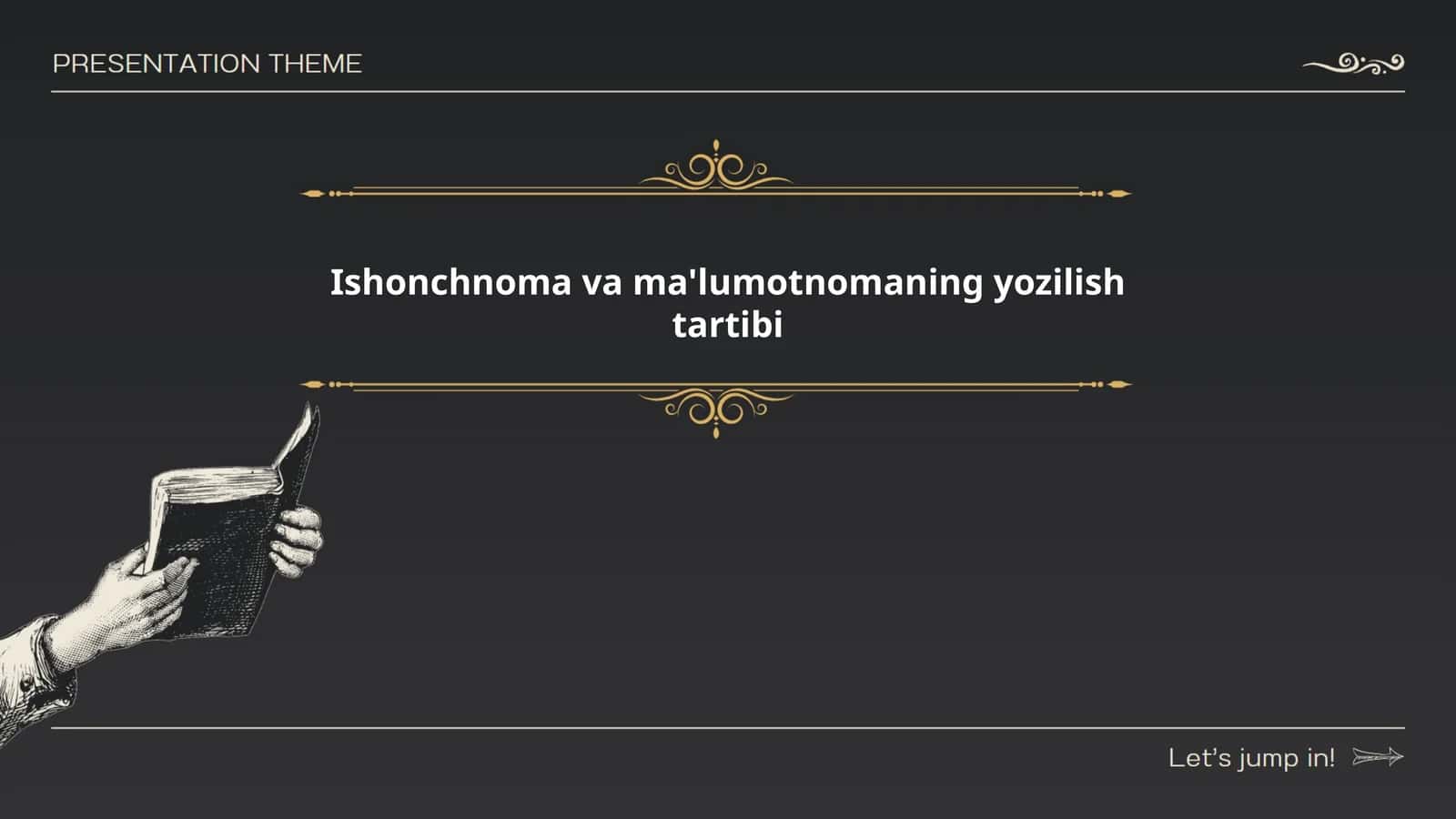Ishonchnoma va ma'lumotnomaning yozilish tartibi
