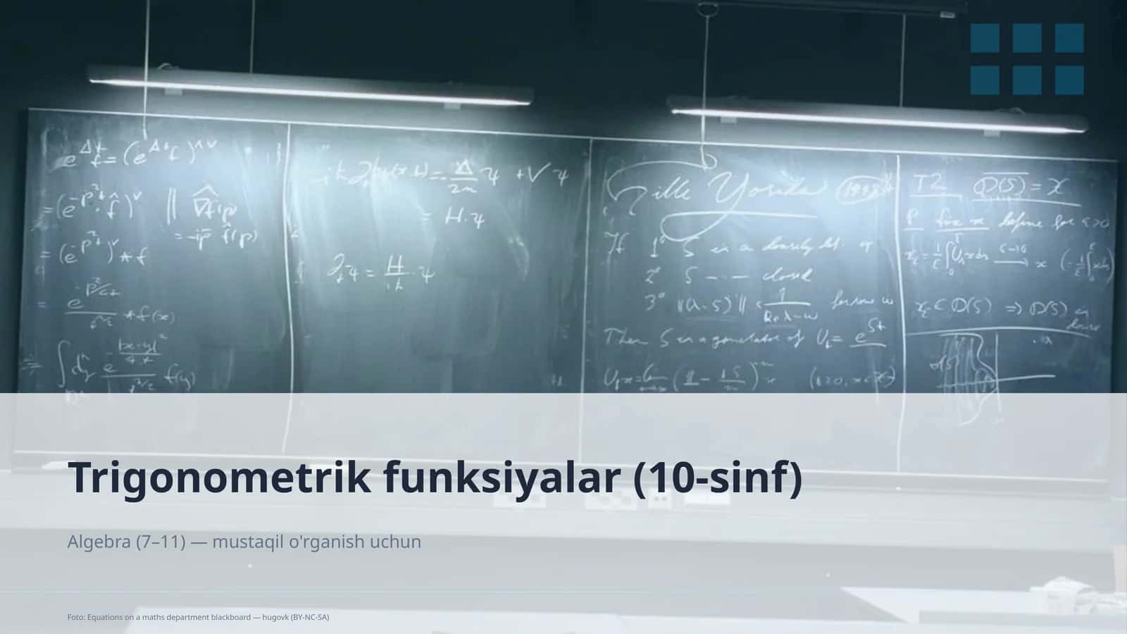 Trigonometrik funksiyalar (10-sinf)