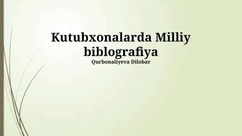 Milliy biblografiya