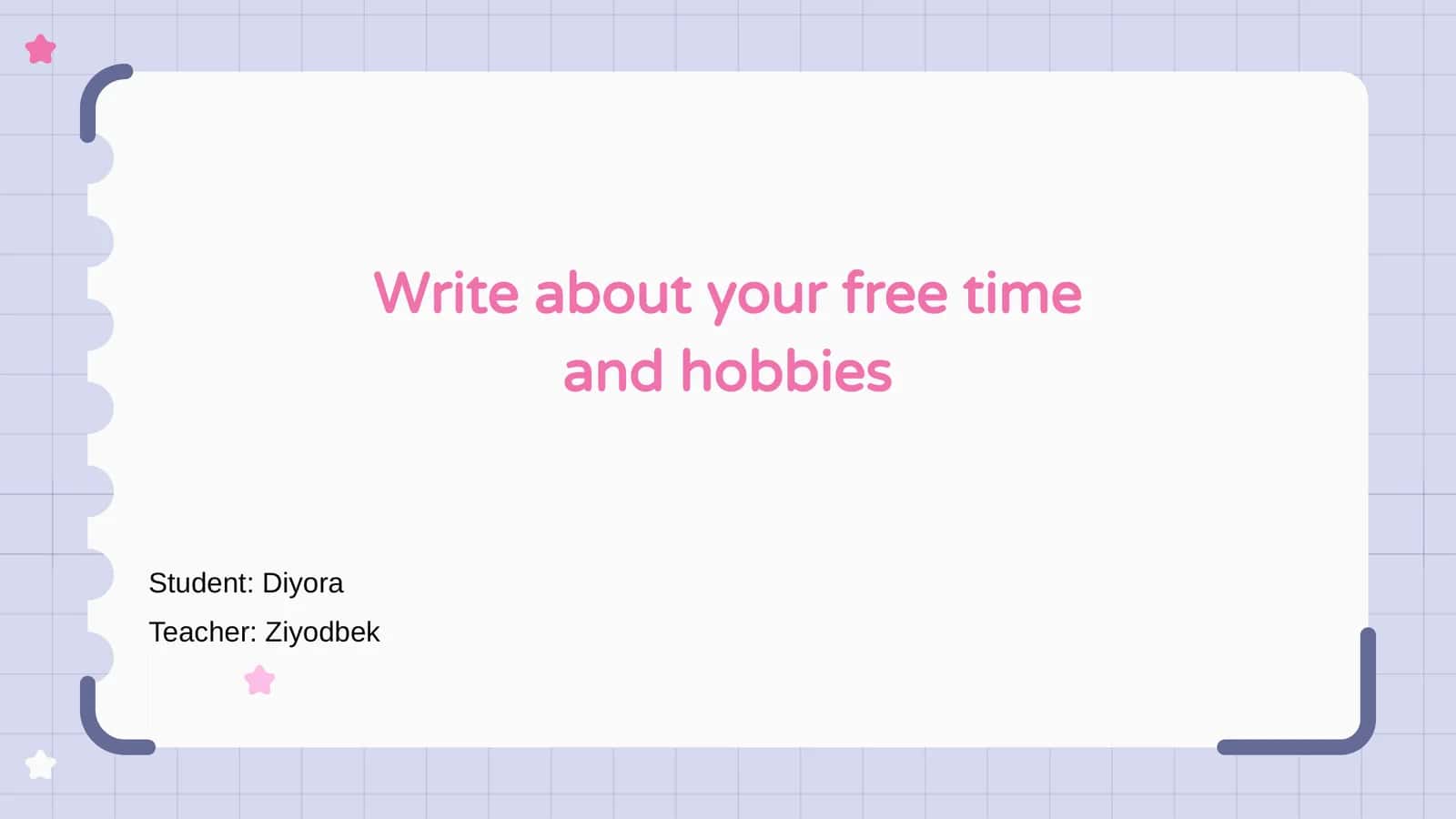 Free Time Activities