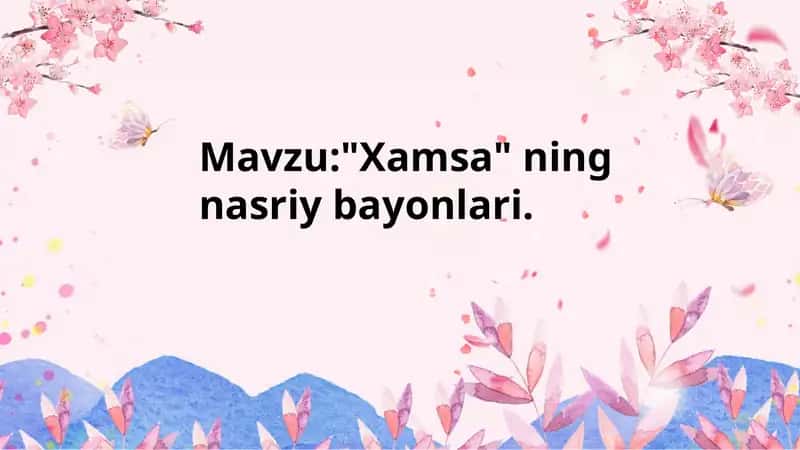 Xamsa dostoni