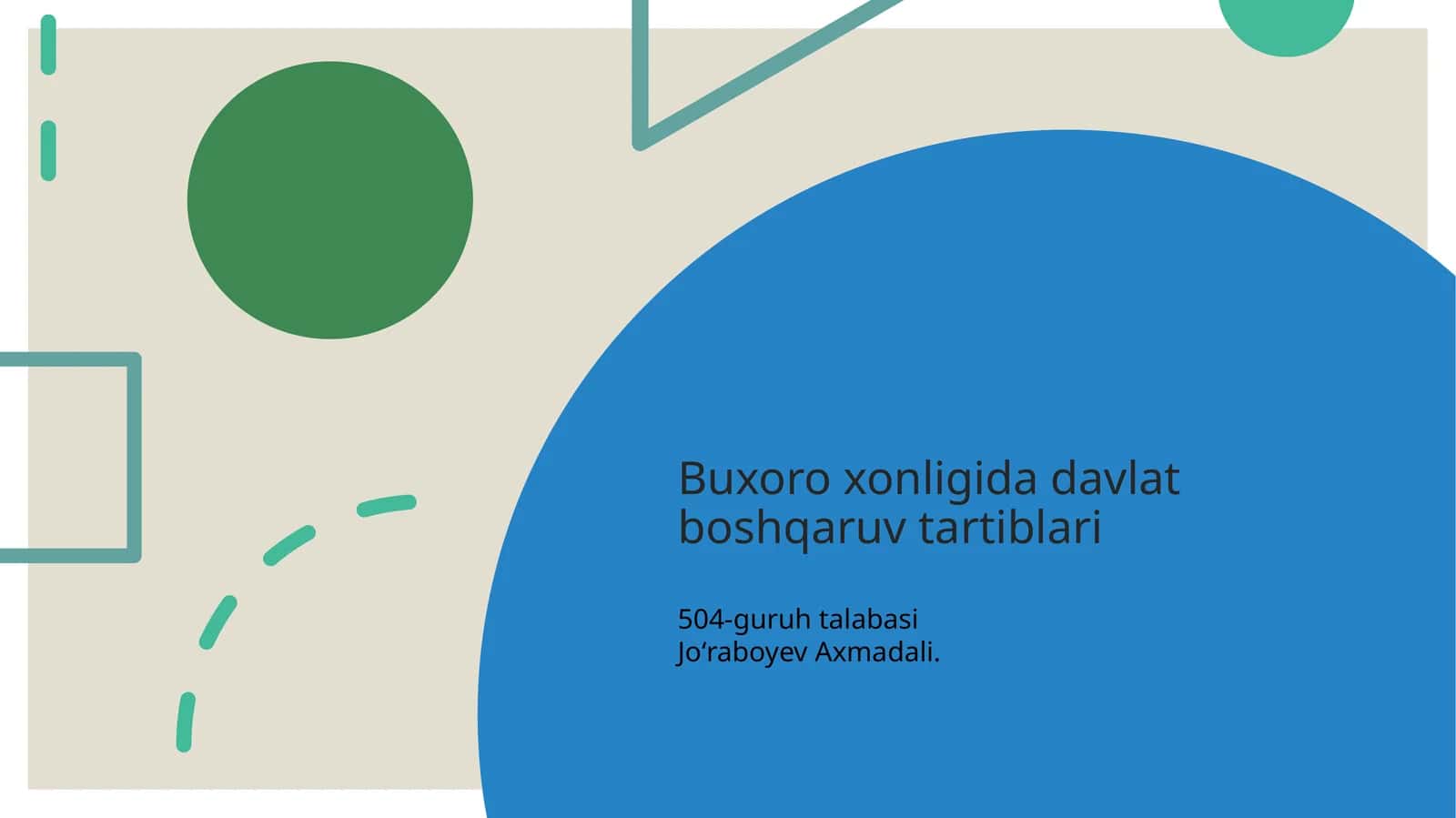 Buxoro xonligida davlat boshqaruv tartiblari