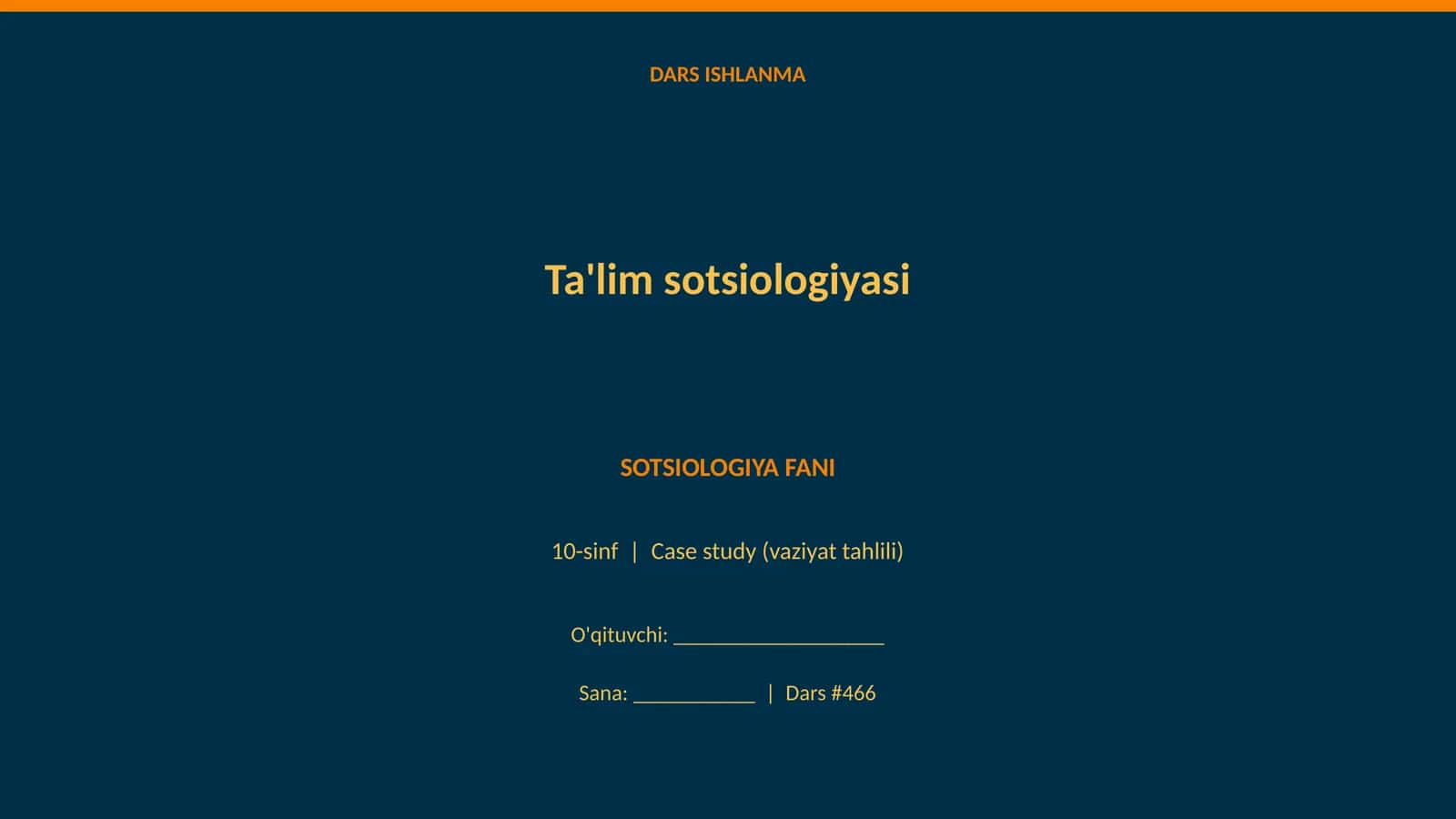 Ta'lim sotsiologiyasi