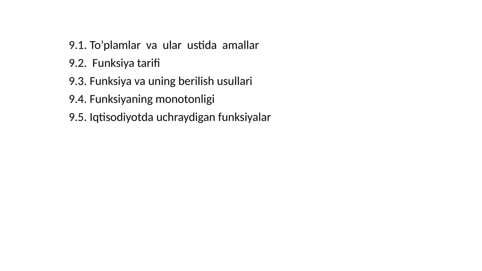 To’plam va ular ustida amallar