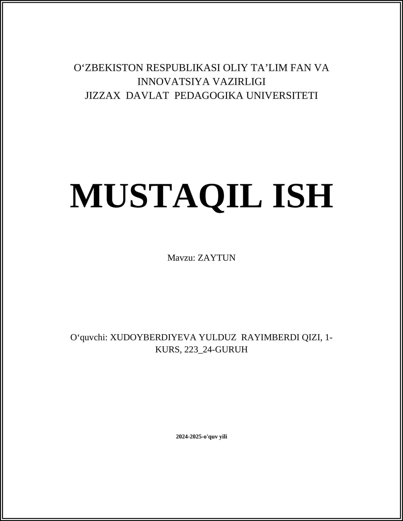 ZAYTUN
