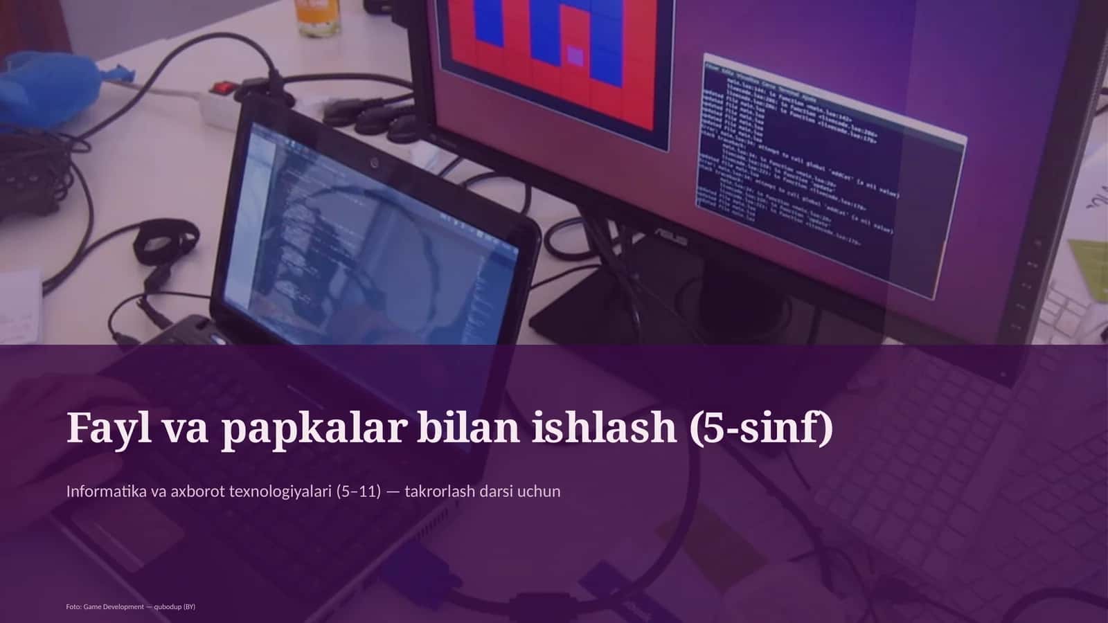 Fayl va papkalar bilan ishlash (5-sinf)
