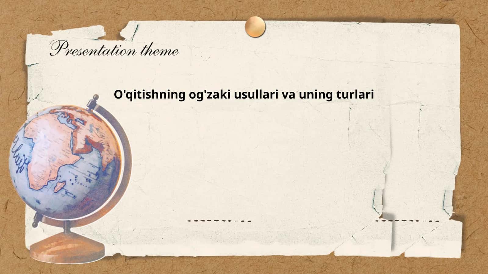 O'qitishning og'zaki usullari va uning turlari