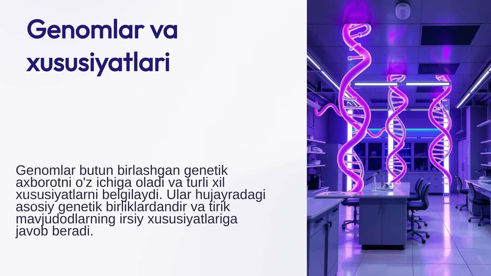 Genomlar va xususiyatlari