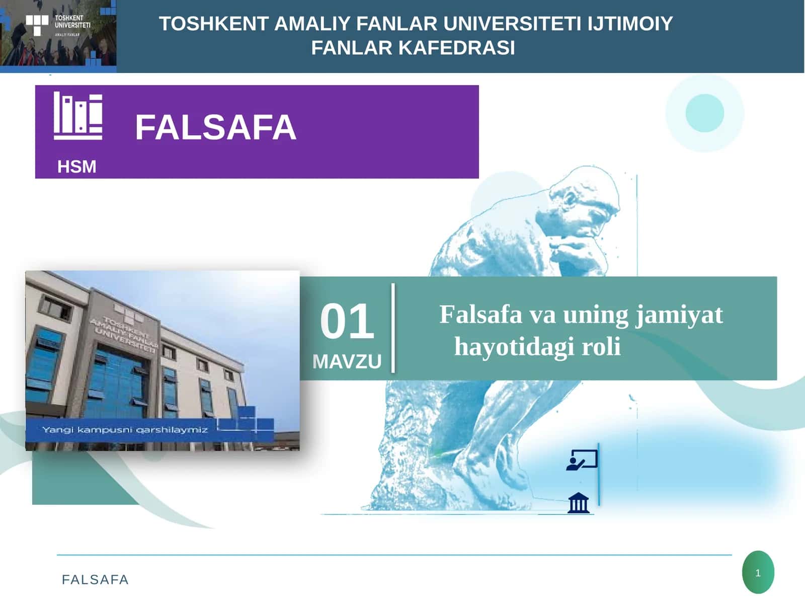 Falsafa va uning jamiyat hayotidagi roli