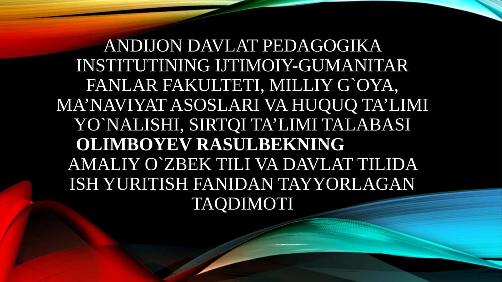 Malumotaxborotxujjatlari: Ariza Ishonchnoma Tilxat Tavsifnoma