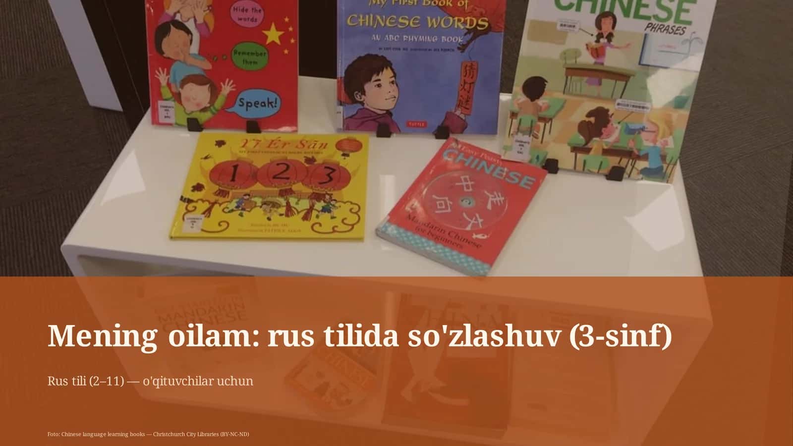 Mening oilam: rus tilida so'zlashuv (3-sinf)
