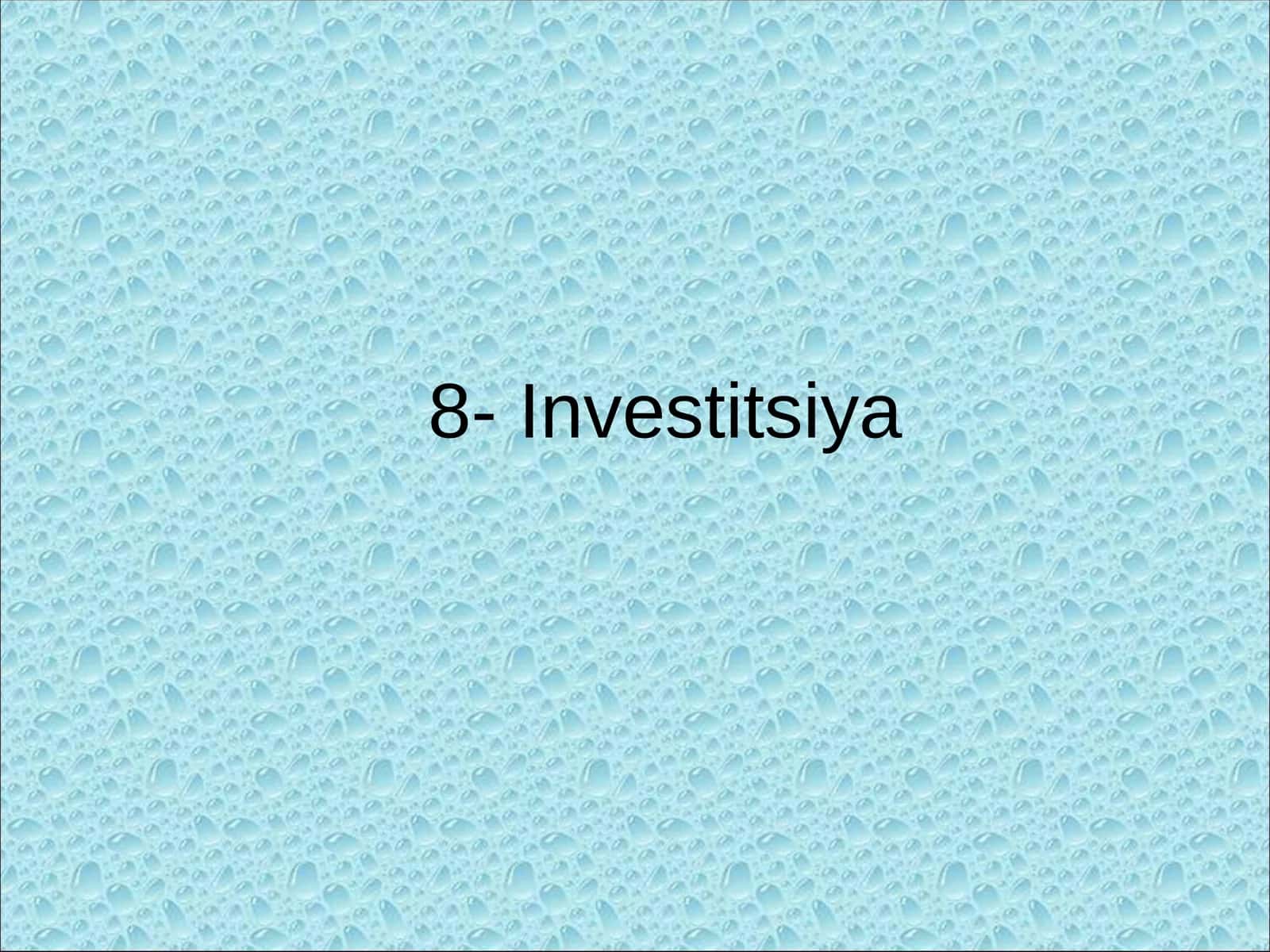 Investitsiya