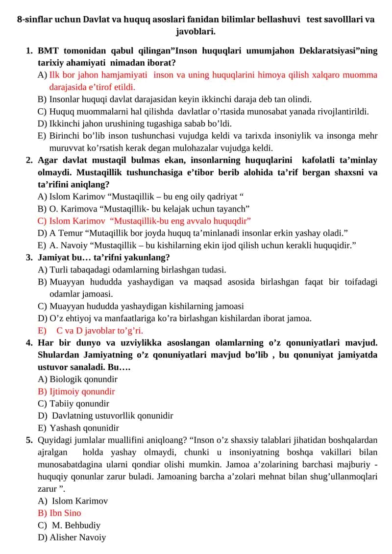Inson huquqlari umumjahon Deklaratsiyasi