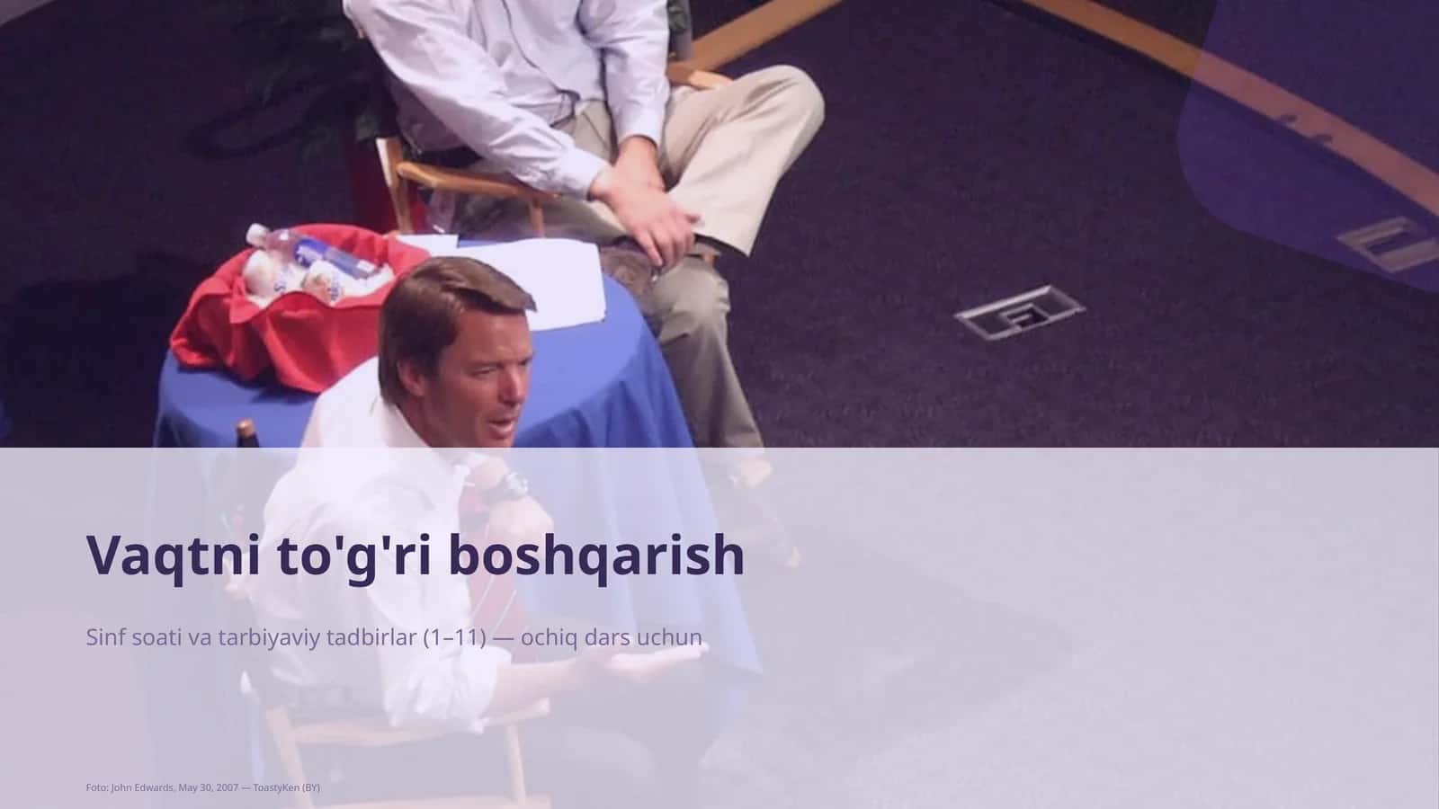 Vaqtni to'g'ri boshqarish