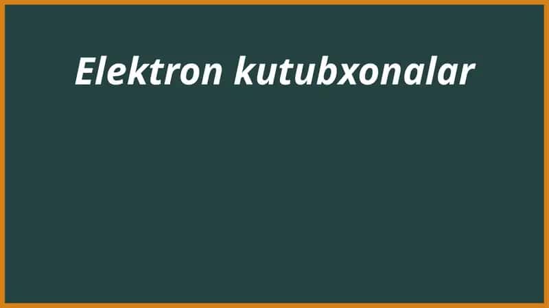 Elektron kitoblarning ko'payishi