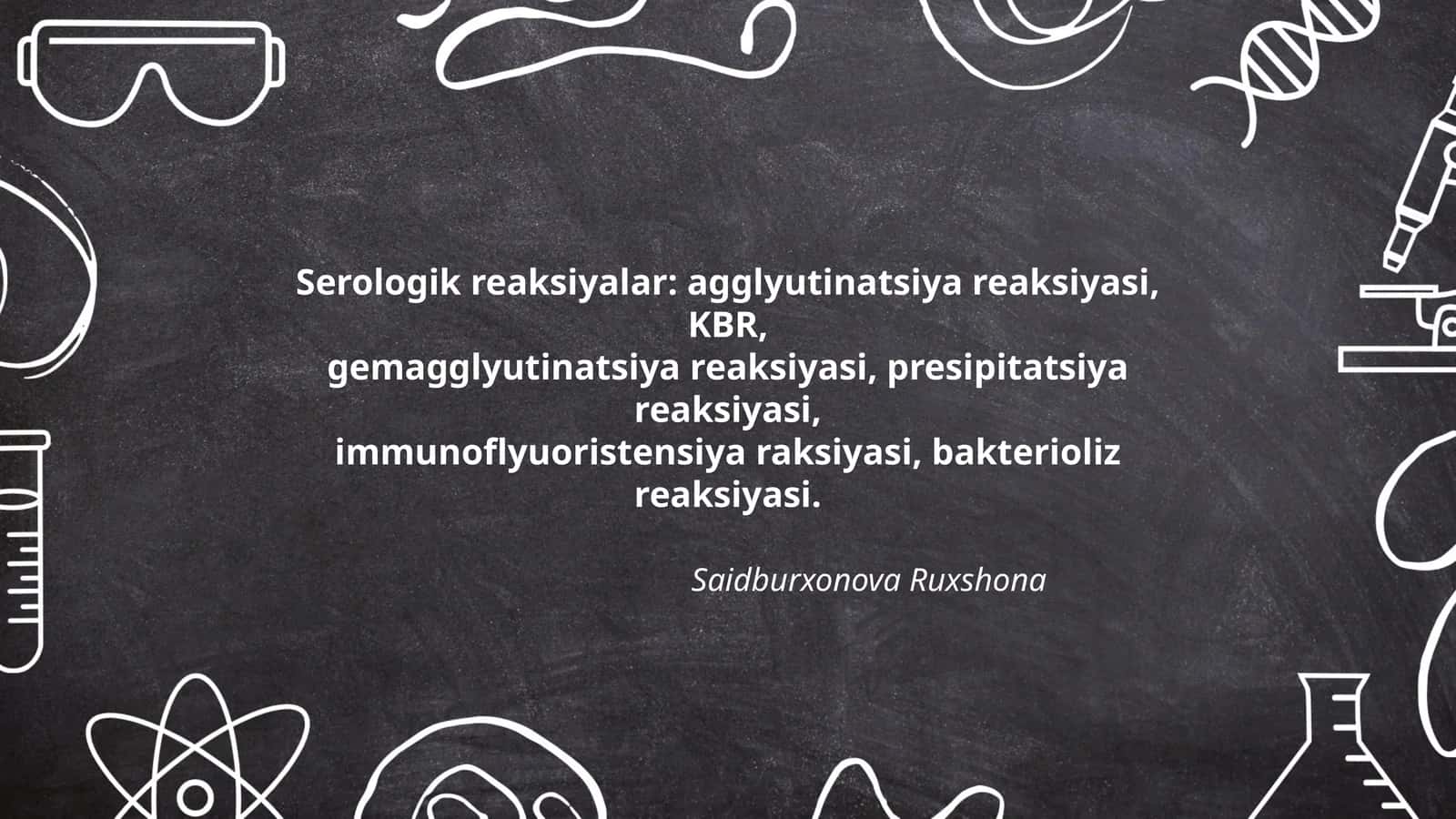Serologik reaksiyalar