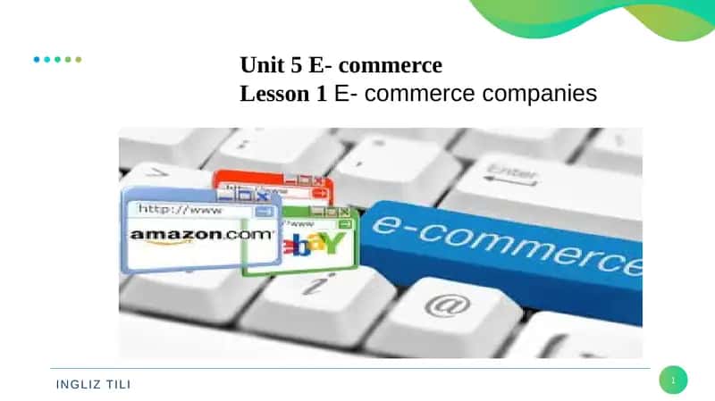 E-commerce Business Models