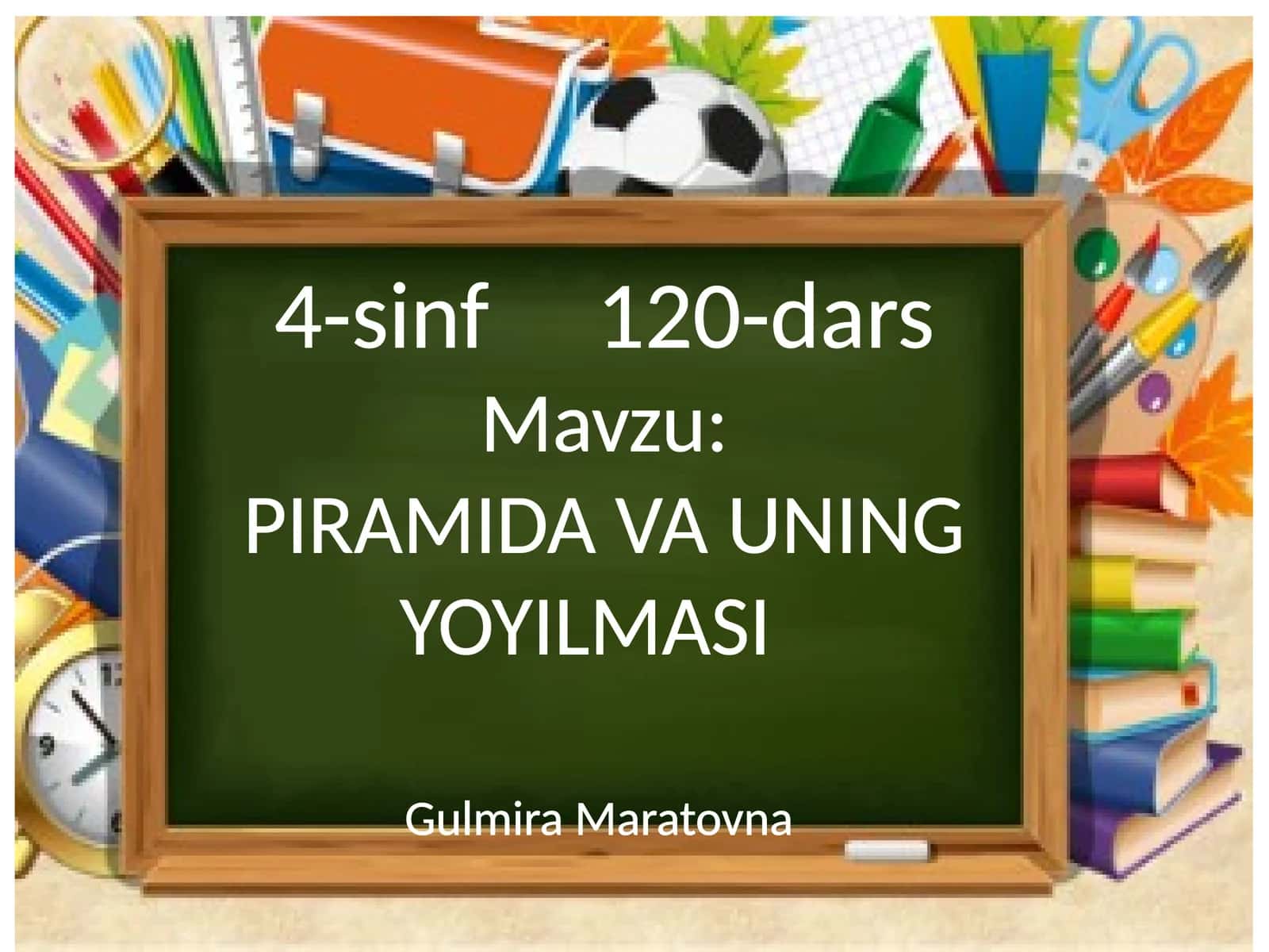 PIRAMIDA VA UNING YOYILMASI