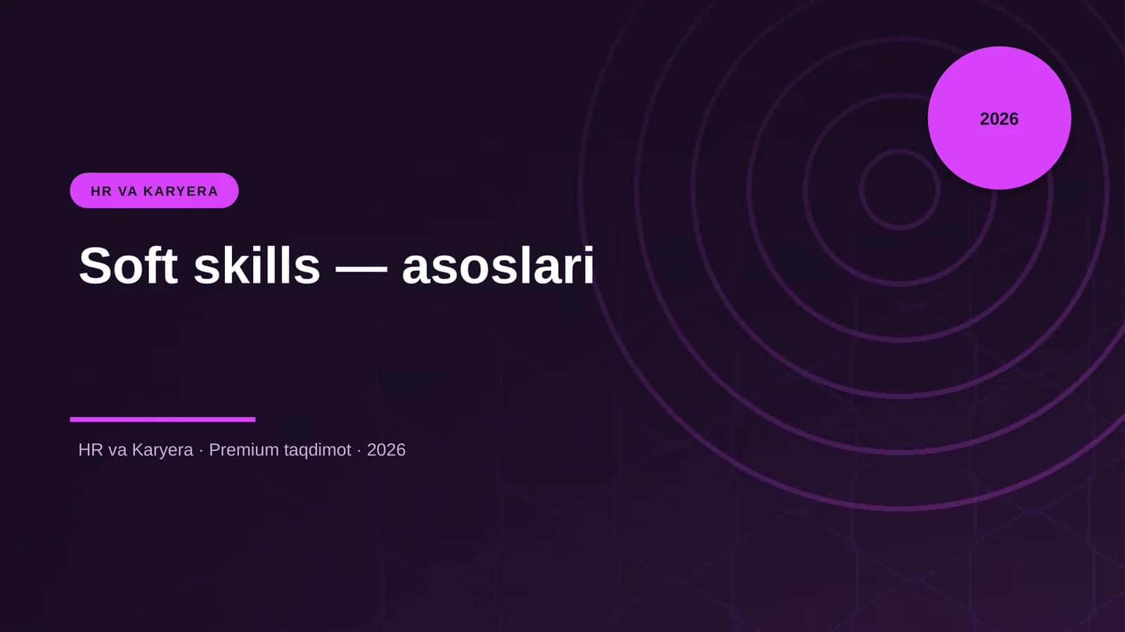 Soft skills — asoslari