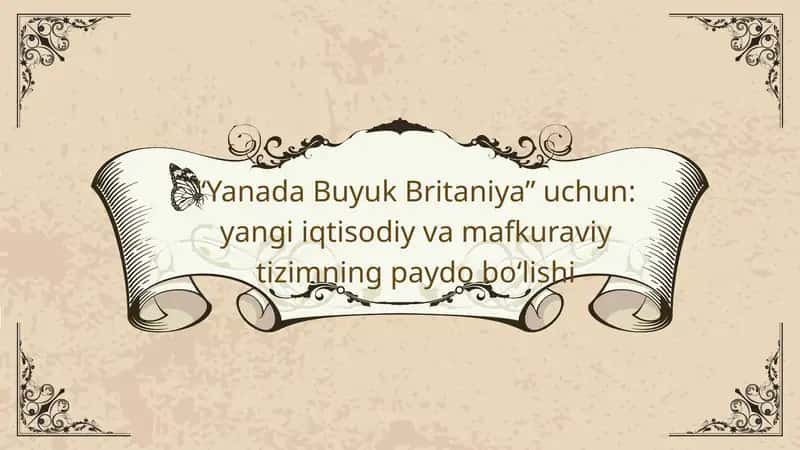 Buyuk Britaniya iqtisodi va mafkuraviy tizimi